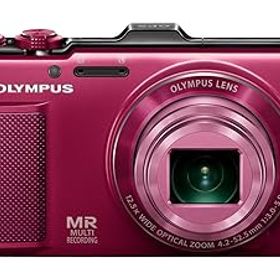 【中古】［非常に良い］OLYMPUS デジタルカメラ SH-25MR レッド iHSテクノロジー GPS・電子コンパス内蔵 1600万画素 裏面照射型CMOS 光学12.5倍ズーム DUAL IS ハイビジ