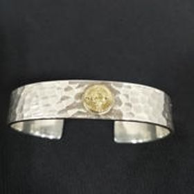 平打たたきバングル SV×K18 FIRST ARROWS