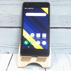 au Qua phone QZ 京セラ KYV44 インディゴ 本体 白ロム SIMロック解除済み SIMフリー C561763