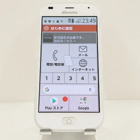 らくらくスマートフォン F-42A ドコモ ホワイト 送料無料 本体 c18481