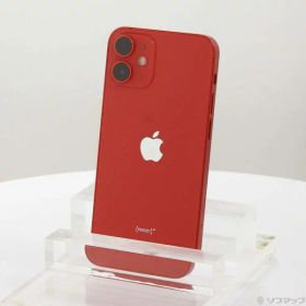 【中古】Apple(アップル) iPhone12 mini 64GB プロダクトレッド MGAE3J／A SIMフリー 【262-ud】