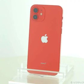 【中古】Apple(アップル) iPhone12 64GB プロダクトレッド MGHQ3J／A SIMフリー 【371-ud】