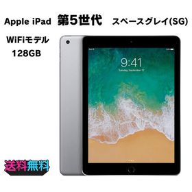 訳アリ Apple iPad 第5世代 128GB スペースグレイ【動作確認・初期化済み】