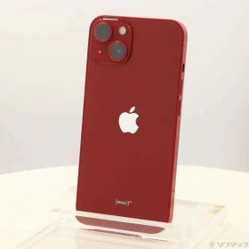 【中古】Apple(アップル) iPhone13 128GB プロダクトレッド MLNF3J／A SIMフリー 【344-ud】