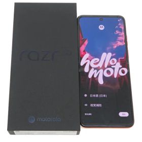 【Motorola】モトローラ『motorola razr 50 / 6.9inch + 3.6inch / 512GB / SIMフリー / スプリッツオレンジ』PB230002JP スマートフォン 1週間保証【中古】