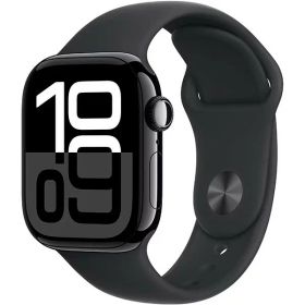 【多少のシュリンク破れ、箱のへこみがある場合があります】APPLE スマートウォッチ Apple Watch Series 10 GPSモデル 42mm MWWE3J/A [ジェットブラック・ブラックスポーツバンド S/M]