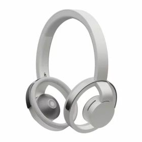 nwm(ヌーム)【延長保証版】ワイヤレスヘッドホンオープンイヤー型nwmONEMBH001耳スピ│Bluetooth5.3最大20時間再生マイク付き軽量Type-C耳をふさがないマルチポイント対応ライトグレイ