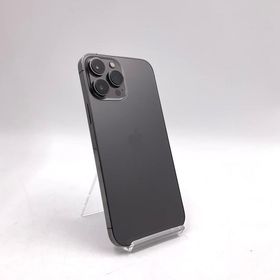 【全額返金保証】【最速発送】 iPhone 13 Pro Max 128GB グラファイト au SIMフリー 白ロム 動作確認済 80%