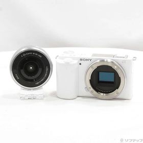 〔中古〕SONY(ソニー) 〔展示品〕 VLOGCAM ZV-E10L パワーズームレンズキット ホワイト〔269-ud〕