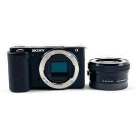 ソニー SONY VLOGCAM ZV-E10L パワーズームレンズキット ブラック デジタル ミラーレス 一眼カメラ 中古 在庫一掃