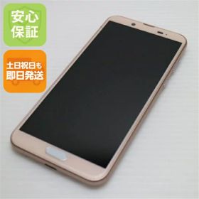 【中古】 美品 SHV43 AQUOS sense2 ピンクゴールド スマホ 本体 白ロム 中古 土日祝発送OK