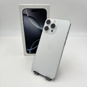美品 シャッター音なし iPhone16 Pro Max 512GB ホワイトチタニウム MYTT3CH/A 海外版 SIMフリー バッテリー最大容量100%【C6997-C】