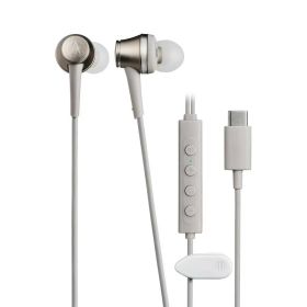 audio-technica（オーディオテクニカ）ATH-CKD7NC BGD ベージュゴールドノイズキャンセリングUSB Type-C用イヤホン[4961310166359]