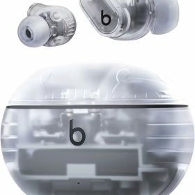 Beats Studio Buds + ワイヤレスノイズキャンセリングイヤフォン Apple Android 内蔵マイク 耐汗仕様 Bluetoothイヤフォン 空間オーディオ トランスペアレント MQLK3PA/A アンドロイド アイフォン iPhone Bluetooth ワイヤレス イヤホン ビーツ ノイキャン ブルートゥース