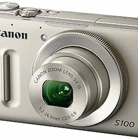 【中古】【良い】Canon デジタルカメラ PowerShot S100 シルバー PSS100(SL) 1210万画素 広角24mm 光学5倍ズーム 3.0型TFT液晶カラーモニター