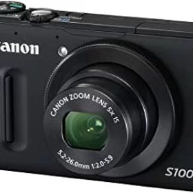【中古】Canon デジタルカメラ PowerShot S100 ブラック PSS100(BK) 1210万画素 広角24mm 光学5倍ズーム 3.0型TFT液晶カラーモニター