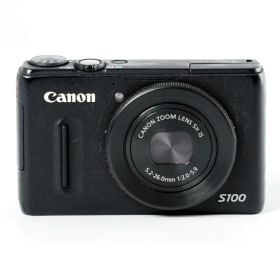 Canon キヤノン デジタルカメラ PowerShot S100 ブラック PSS100(BK) 1210万画素 広角24mm 光学5倍ズーム 3.0型TFT液晶カラーモニター #13677