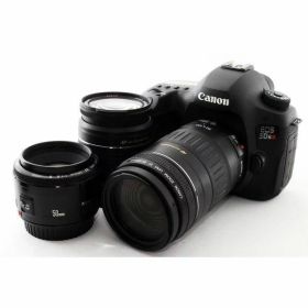 【中古】 キヤノン Canon EOS 5DsR 単焦点&標準&超望遠トリプルレンズセット Wi-Fi付き16GB付き 当店保証30日間 人気 ミラーレス 一眼レフ 交換レンズ カメラ