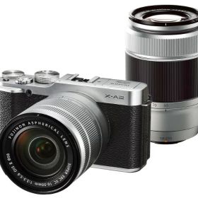 【中古】【1ヶ月保証】 富士フイルム FUJIFILM X-A2 ダブルズームレンズキット シルバー SDカード付き ミラーレス一眼