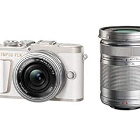 【中古】OLYMPUS ミラーレス一眼カメラ PEN E-PL10 EZダブルズームキット ホワイト