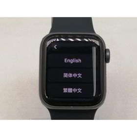 【中古】Apple Apple Watch SE 40mm GPS スペースグレイ/スポーツバンド ブラック S/M&amp;M/L【日本橋3】保証期間１ヶ月【ランクC】