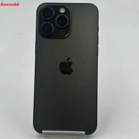 【中古】iPhone15 Pro Max 256GB ブラックチタニウム MU6P3J/A Apple版SI