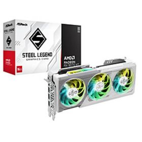 〔中古〕ASRock(アスロック) ASRock Radeon RX 9070 XT Steel Legend 16G ホワイト RX9070XT SL 16G〔377-ud〕