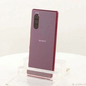 【中古】SONY(ソニー) Xperia 5 64GB レッド 901SO SoftBank 【349-ud】