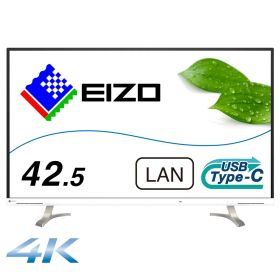EIZO 自然な表示の大画面4Kモニター | FlexScan EV4340X-WT | 42.5型4K・USB Type-C(94W給電)・リモコン付・ホワイト