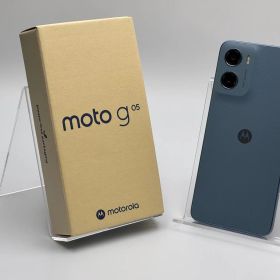 【箱付き中古A】moto g05 XT2523-5 ミスティブルー SIMフリー 白ロム