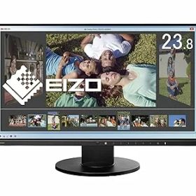 【中古】EIZO FlexScan 23.8インチ カラー液晶モニター 1920×1080 / IPSパネル / 5ms / ノングレア/ ブラック EV2450-BKR