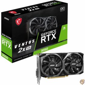 【最大1000円クーポン】MSI Gaming GeForce RTX 3050 8GB GDRR6 128ビット HDMI/DP PCIe 4 Torx ツインファン Ampere OC グラフィックスカード (RTX Ventus 2X XS 8G OC) (リニューアル版)