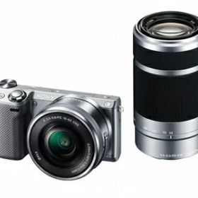 【中古】 SONY ミラーレス一眼 NEX-5T ダブルズームレンズキット シルバー NEX-5TY-S