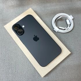 バッテリー100% iPhone 16 128GB ブラック 国内版 SIMフリー 送料無料
