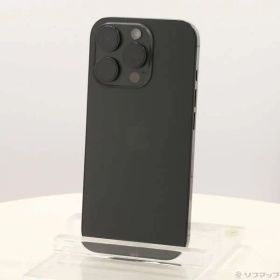 ソフマップ 〔中古品〕 iPhone16 Pro 128GB ブラックチタニウム MYMV3J／A SIMフリー【269】