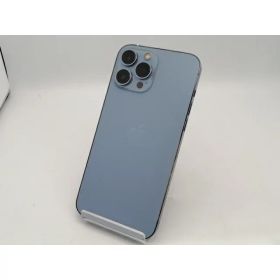 【中古】Apple docomo 【SIMフリー】 iPhone 13 Pro Max 128GB シエラブルー MLJ73J/A【広島本通】保証期間1ヶ月【ランクC】
