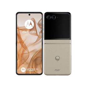 motorola razr 50s サンドクリーム 【 SIMFREE】、softbank、新品同様、未使用品