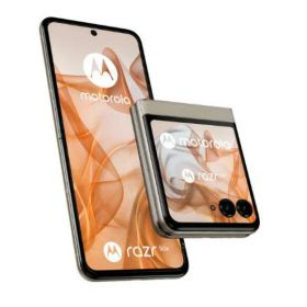 「「+2倍ポイント・新品」SIMフリー motorola razr 50s 8GB/256GB/6.7インチ [サンドクリーム] SoftBank版 フリップスタイル 5000万画素高画質カメラ 二つ折スマホ AI搭載 スマホ 本体 4549046146717