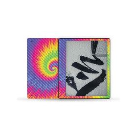 MightySkins Carbon Fiber Skin Compatible with Kindle Scribe (2022) Full Wrap - Vibrant Tie Dye | Textured Carbon Fiber Finish | Easy to Ap_並行輸入