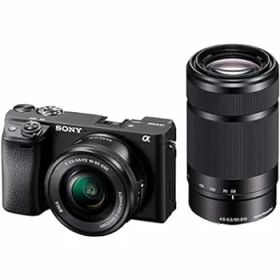 【中古】(非常に良い)ソニー/APS-C/ミラーレス一眼カメラ / α6400 / ダブルズームレンズキット(同梱レンズ:SELP1650+SEL55210) / ブラック/ILCE-6400Y B