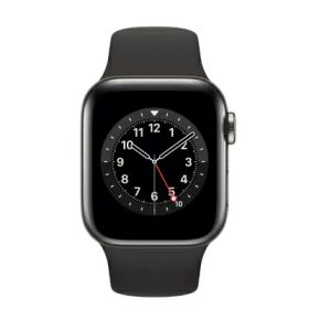 Apple Apple Watch Series6 40mm GPS+Cellularモデル M0DW3J/A+MAX94FE/A A2375【グラファイトステンレススチールケース/ブラックスポーツバンド】 [中古] 【当社3ヶ月間保証】 イオシス