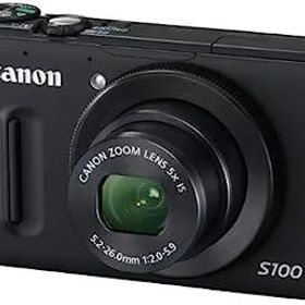 【中古】Canon デジタルカメラ PowerShot S100 ブラック PSS100(BK) 1210万画素 広角24mm 光学5倍ズーム 3.0型TFT液晶カラーモニター