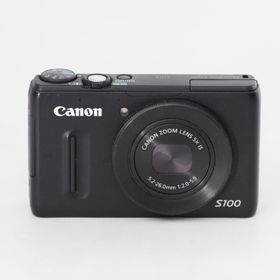キヤノン(Canon)のCanon キヤノン デジタルカメラ PowerShot S100 ブラック PSS100 (BK) 1210万画素 広角24mm 光学5倍ズーム 3.0型TFT液晶カラーモニター #13201(コンパクトデジタルカメラ)