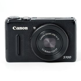 キヤノン(Canon)のCanon キヤノン デジタルカメラ PowerShot S100 ブラック PSS100(BK) 1210万画素 広角24mm 光学5倍ズーム 3.0型TFT液晶カラーモニター #13677(コンパクトデジタルカメラ)