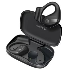 【返品OK!条件付】ビクター フックタイプ完全ワイヤレスイヤホン nearphones HA-NP50T-B ブラック Victor JVC オープンイヤーイヤホン 耳掛けスタイル IPX4 防滴仕様 耳をふさがない ながら聴き マルチポイント【KK9N0D18P】