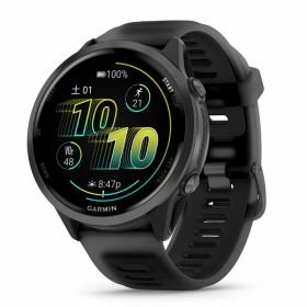 Forerunner265後継モデル GARMIN(ガーミン) GPSランニングウォッチ Forerunner 570 47mm Black ロングバッテリー/超軽量/高精度GPS/色鮮やかなAMOLEDタッチディスプレイ/スピーカー＆マイク内蔵/ボイ