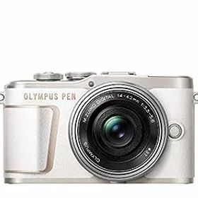 【中古】(非常に良い)OLYMPUS ミラーレス一眼カメラ PEN E-PL10 14-42mm EZレンズキット ホワイト