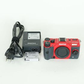 [良品 | バッテリー2個付] PENTAX Q10 ボディ レッド