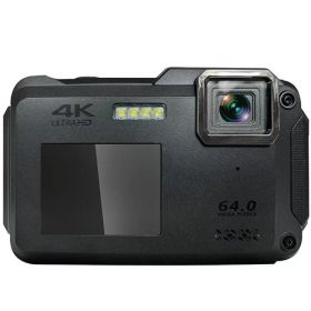 高橋国際商事 Bluemake 防水コンパクトデジタルカメラ ブラック 1台(TT-WD1300B) 取り寄せ商品