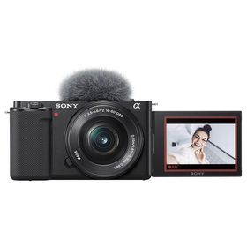 中古 1年保証 美品 SONY VLOGCAM ZV-E10 パワーズームレンズキット (PZ 16-50mm) ブラック [ZV-E10L B]